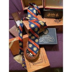 Enrico Coveri You Young Handmade Italian Silk Tie Patriotic Child's Art Sunshine